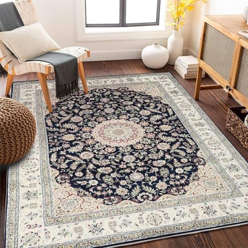SUNYRDSM Waschbare Teppiche In Waschmaschine Deko Schlafzimmer 120X180CM Dünne Matte Esszimmer Balkon Dekoration schmutzabweisend leicht zu reinigen Bettvorleger Waschbar von SUNYRDSM