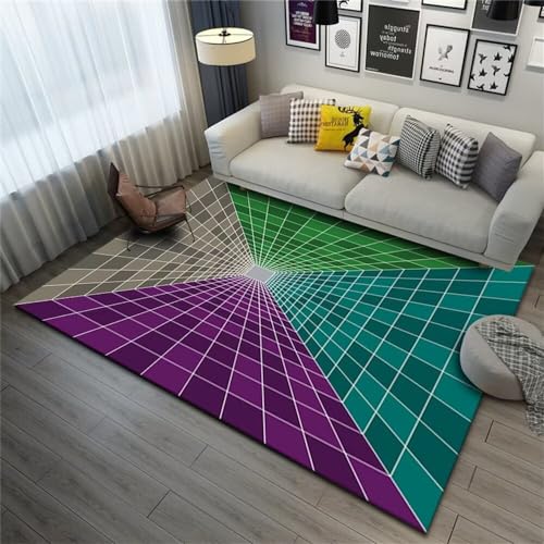 The Carpet Teppiche Küche 70X200CM Bunte Wohnzimmer Teppich abstrakte quadratische Muster Schlafzimmer Teppich kann angepasst Werden Rutschfester Teppich von SUNYRDSM