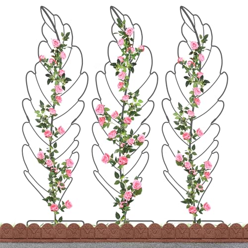 SUNYRISY Rankgitter Metall 3er Set, 150 cm hoch Garten Rankhilfe Spalier Rosengitter für Kletterpflanzen Blume Topfpflanzen Traube Gemüse SUNYRISY Rankgitter Metall 3er Set, 150 cm hoch Garten Rankhilfe Spalier Rosengitter für Kletterpflanzen Blume Topfpflanzen Traube Gemüse von SUNYRISY