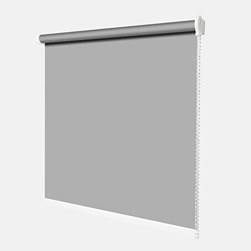 Verdunkelungsrollo, Lichtundurchlässig Seitenzugrollo Tageslicht Rollo Einfach zu Säubern Anpassbar, Alle Montage Teile Inklusive, für Schlafzimmer Wohnzimmer Büro, Grau (1.3x2m/51.1x78.7in) von SUNZ