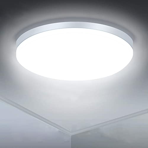 SUNZOS LED Deckenleuchte Rund Deckenlampe 36W, 4250LM Led Lampen Deckenlampen, Neutralweiß 4000K Deckenleuchte Led für Lampe Wohnzimmer, Schlafzimmer, Flur, Ø23cm Deckenlampe Led von SUNZOS