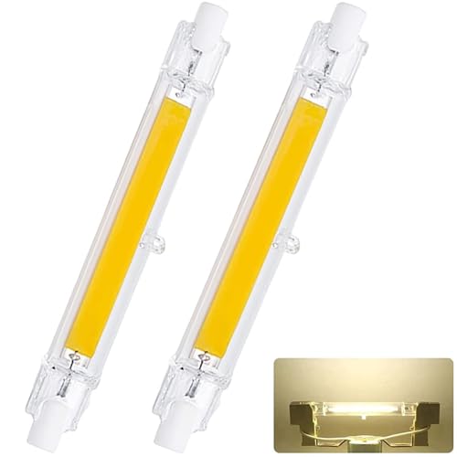 SUOPDH R7S LED 78mm Dimmbar,Naturweiß 4500K 1000LM,10W LED Lampen COB Glühbirne Ersatz für 100W J78mm Halogenstab,360°Abstrahlwinkel,AC 220-240V,Kein Flackern,2er Pack von SUOPDH