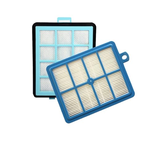 1 x Abluftfilter + 1 x Ansaugöffnungen HEPA-Filter, kompatibel mit Philips FC8766 FC8767 FC8760 FC8764 Staubsaugerteilen (Farbe: Hellgrau) von SUPENG