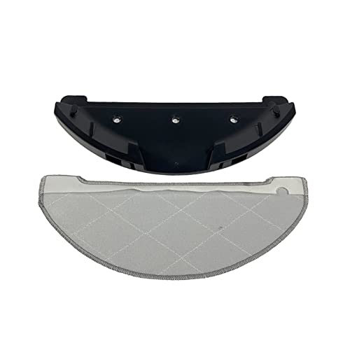Mop Halterung Ersatzteile Zubehör Tablett Mop Tücher Halter Zubehör Kompatibel Mit VIOMI S9 S9 UV Staubsauger (Color : Black with Mop) von SUPENG