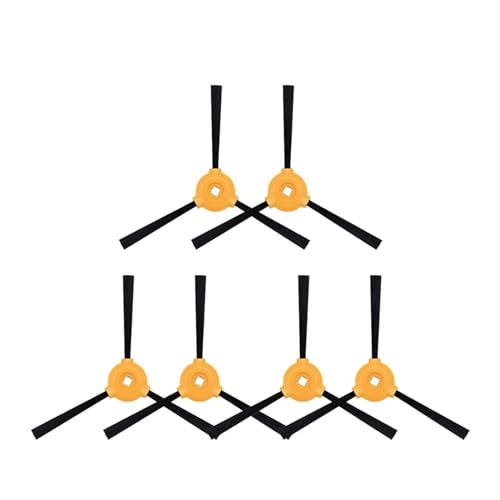 SUPENG Primärfilter HEPA-Filter Hauptwalzenbürste Seitenbürsten kompatibel mit MOOSOO MT720 MT710 MT501 Kehrmaschine Staubsauger ZubehörTeile (Color : 6 Side Brush) von SUPENG