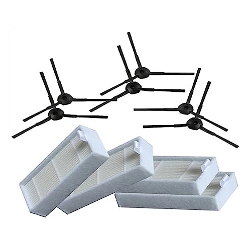 Roboter-Staubsauger HEPA-Filter Seitenbürste kompatibel mit SILVERCREST SSWR A1 Roboter-Staubsauger-Teilezubehör von SUPENG