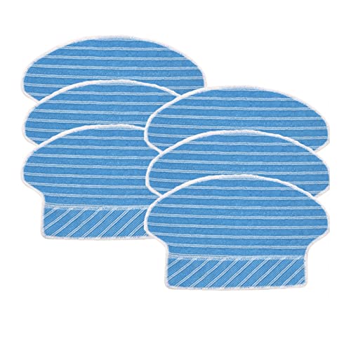 Wischtuch kompatibel mit Proscenic 780T 790T Roboter-Staubsauger Zubehör Ersatzteil-Kits (Color : 6 Pcs) von SUPENG