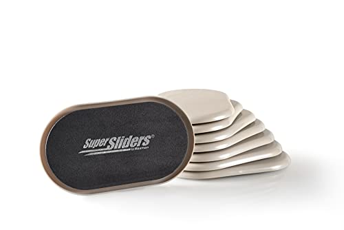 Super Sliders 4704295N 8,9 x 15,2 cm Möbelgleiter, beige, 3-1/2 x 6 Inch Oval von SUPER SLIDERS