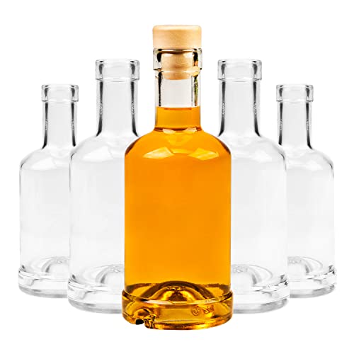 SUPERBUTELKI.PL Flaschen zum Befüllen 250ml - Likörflaschen zum Befüllen Glasflaschen - Flasche Glas Schraubverschluss Flaschen 10x von SUPERBUTELKI.PL