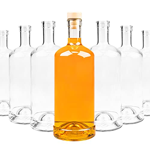 SUPERBUTELKI.PL Flaschen zum Befüllen 700ml - Likörflaschen zum Befüllen Glasflaschen - Flasche Glas Schraubverschluss Flaschen 30x von SUPERBUTELKI.PL