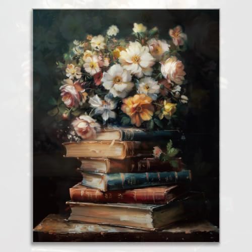 SUPERDANT 1 Stück Wandkunstdrucke Vintage Bücher Blumen Papier Poster Druckplatte Kunst Ästhetik Weißer Karton Zeichnung Bunter Hintergrund Schlafzimmer Raumdekor Ungerahmt 28x35cm SUPERDANT 1 Stück Wandkunstdrucke Vintage Bücher Blumen Papier Poster Druckplatte Kunst Ästhetik Weißer Karton Zeichnung Bunter Hintergrund Schlafzimmer Raumdekor Ungerahmt 28x35cm von SUPERDANT