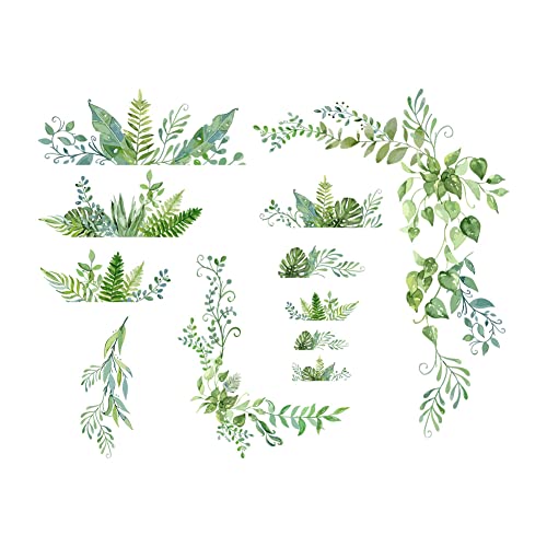SUPERDANT 2 Blatt/Set Grüne Pflanzen Wandtattoo Blühende Weinzweige Blätter Wandsticker Abnehmbare Wandaufkleber Vinyl Wandsticker Für Wohnzimmer Balkon Korridor Fenster TV Wand Florist SUPERDANT 2 Blatt/Set Grüne Pflanzen Wandtattoo Blühende Weinzweige Blätter Wandsticker Abnehmbare Wandaufkleber Vinyl Wandsticker Für Wohnzimmer Balkon Korridor Fenster TV Wand Florist von SUPERDANT