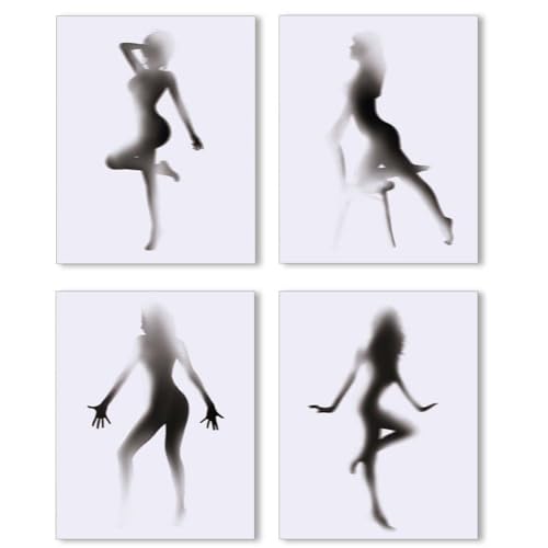 SUPERDANT 4 Stück Wandkunstdrucke Mit Frauenfigur Sexy Frau Papierdruck Poster Weiblicher Körper Silhouette Tafel Kunst Weißer Karton Gemälde Wanddekoration Ungerahmt Für Das Badezimmer Hause 35x28cm SUPERDANT 4 Stück Wandkunstdrucke Mit Frauenfigur Sexy Frau Papierdruck Poster Weiblicher Körper Silhouette Tafel Kunst Weißer Karton Gemälde Wanddekoration Ungerahmt Für Das Badezimmer Hause 35x28cm von SUPERDANT
