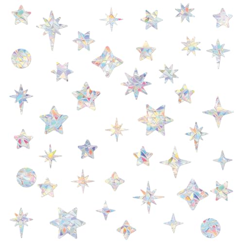 SUPERDANT 55pcs Funkelnde Sterne Fensteraufkleber Leuchtende Sterne Fensteraufkleber Punkte Fenster Aufkleber Bodenaufkleber Selbstklebende Aufkleber Funkelnde Fensterbilder Anti Kollisionsaufkleber SUPERDANT 55pcs Funkelnde Sterne Fensteraufkleber Leuchtende Sterne Fensteraufkleber Punkte Fenster Aufkleber Bodenaufkleber Selbstklebende Aufkleber Funkelnde Fensterbilder Anti Kollisionsaufkleber von SUPERDANT