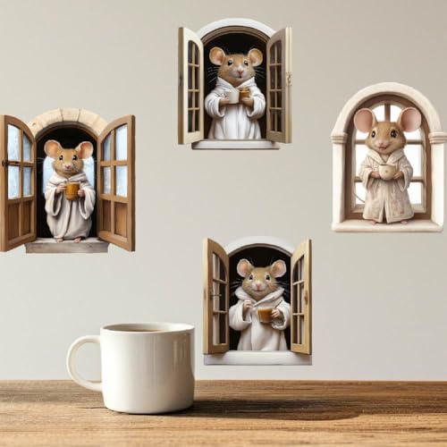 SUPERDANT 8 STÜCK 3D Maus Wandtattoo Für Fenster Und Kaffee Wandsticker Schlafzimmer Wandaufkleber Dekor Wandbilder Dekor Selbstklebender Vinyl Wandsticker Für Wohnzimmer Schlafzimmer Café Wanddekor SUPERDANT 8 STÜCK 3D Maus Wandtattoo Für Fenster Und Kaffee Wandsticker Schlafzimmer Wandaufkleber Dekor Wandbilder Dekor Selbstklebender Vinyl Wandsticker Für Wohnzimmer Schlafzimmer Café Wanddekor von SUPERDANT
