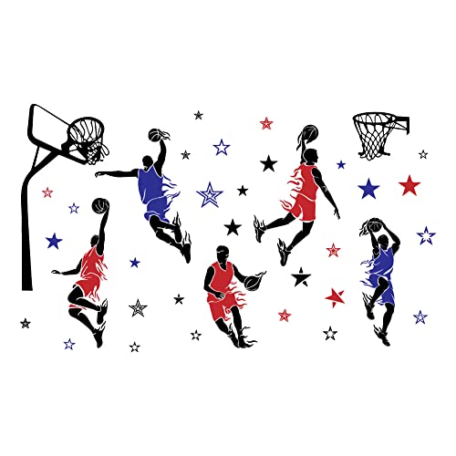 SUPERDANT Basketball-Spieler-Wandaufkleber Bunte Dekore Sport-Wandaufkleber Basketball-Slam-Dunk-Wandaufkleber Für Kinderzimmer Jungen Schlafzimmer Heimwanddekorationen SUPERDANT Basketball-Spieler-Wandaufkleber Bunte Dekore Sport-Wandaufkleber Basketball-Slam-Dunk-Wandaufkleber Für Kinderzimmer Jungen Schlafzimmer Heimwanddekorationen von SUPERDANT