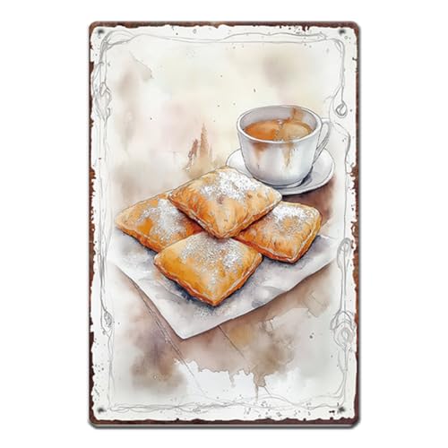 SUPERDANT Beignets Und Kaffee Metall Blechschild Vintage Food Poster Retro Metall Poster Kaffee Kunst Schild Lustige Vintage Deko Für Küche Restaurant Bar Cafés Wohnzimmer Retro Dekor SUPERDANT Beignets Und Kaffee Metall Blechschild Vintage Food Poster Retro Metall Poster Kaffee Kunst Schild Lustige Vintage Deko Für Küche Restaurant Bar Cafés Wohnzimmer Retro Dekor von SUPERDANT