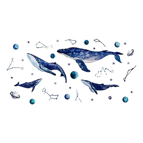 SUPERDANT Blauer Wal Wandaufkleber Sternenhimmel Wandsticker Große Größe Konstellation Wandtattoo Sterne Planeten DIY Vinyl Wandsticker Dekor für Kinder Schlafzimmer Kinderzimmer Spielzimmer SUPERDANT Blauer Wal Wandaufkleber Sternenhimmel Wandsticker Große Größe Konstellation Wandtattoo Sterne Planeten DIY Vinyl Wandsticker Dekor für Kinder Schlafzimmer Kinderzimmer Spielzimmer von SUPERDANT