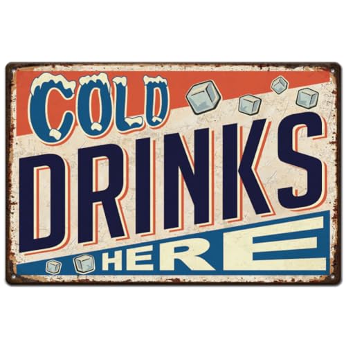 SUPERDANT Cold Drinks Here Metallschild Cold Drink Shop Blechschild Retro Blechschild Eisenschilder Lustige Wandkunst Poster Metallplakette Für Restaurant Dessert Shop Eisdiele Dekor SUPERDANT Cold Drinks Here Metallschild Cold Drink Shop Blechschild Retro Blechschild Eisenschilder Lustige Wandkunst Poster Metallplakette Für Restaurant Dessert Shop Eisdiele Dekor von SUPERDANT