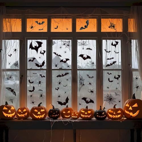 SUPERDANT Fledermaus Spinnen Fensteraufkleber Halloween Fensteraufkleber Spinnennetz Fensterklammern Bodenklammern Selbstklebende Aufkleber Halloween Fensterbilder Spinnenfensterdeko 9 Stück/Set SUPERDANT Fledermaus Spinnen Fensteraufkleber Halloween Fensteraufkleber Spinnennetz Fensterklammern Bodenklammern Selbstklebende Aufkleber Halloween Fensterbilder Spinnenfensterdeko 9 Stück/Set von SUPERDANT