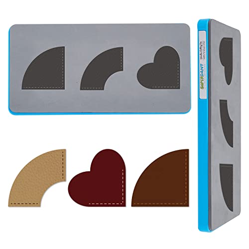 SUPERDANT Leder Stanzform Präge Holz Stanzform Herz Halbkreis Schneidemaschine Vorlage Mit Rissfester Kunststoffbox Und Eva Schaum Für DIY Craft Decor Making Quilting 12.7x25.4cm SUPERDANT Leder Stanzform Präge Holz Stanzform Herz Halbkreis Schneidemaschine Vorlage Mit Rissfester Kunststoffbox Und Eva Schaum Für DIY Craft Decor Making Quilting 12.7x25.4cm von SUPERDANT