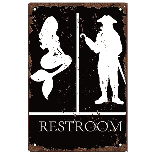 SUPERDANT Metall Blechschild Lustige Meerjungfrau Pirat Vintage Eisenschild Gotische Toilette Türdekoration Metallplakette Badezimmer Schiff Retro Wandkunst Poster Für Bars Restaurants Cafés Kneipen SUPERDANT Metall Blechschild Lustige Meerjungfrau Pirat Vintage Eisenschild Gotische Toilette Türdekoration Metallplakette Badezimmer Schiff Retro Wandkunst Poster Für Bars Restaurants Cafés Kneipen von SUPERDANT