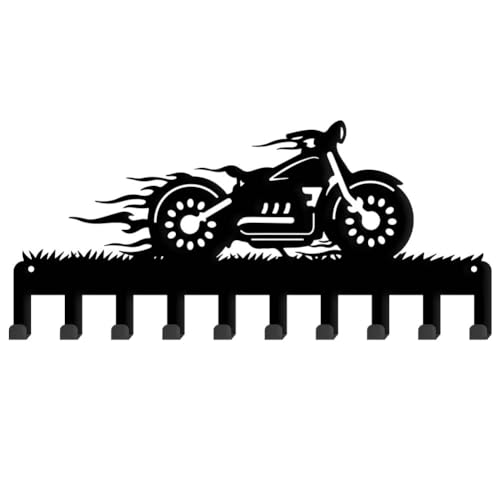 SUPERDANT Motorrad Metallschlüsselhalter Metallhaken Rack Motorradflammen Wandmontierter Schlüsselorganisator Dekorative Aufbewahrung Für Zuhause Hut Kleidung Wohnzimmer Junge Zimmer Tür Wanddekor SUPERDANT Motorrad Metallschlüsselhalter Metallhaken Rack Motorradflammen Wandmontierter Schlüsselorganisator Dekorative Aufbewahrung Für Zuhause Hut Kleidung Wohnzimmer Junge Zimmer Tür Wanddekor von SUPERDANT