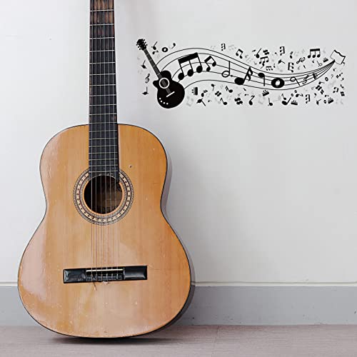 SUPERDANT Musikinstrument Thema PVC Wandaufkleber Gitarre Personal Wandtattoo Kunst Wand Dekor Inspirierende Wand Dekor Zitate Für Zuhause Wohnzimmer Schlafzimmer Dekoration von SUPERDANT