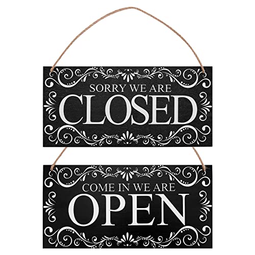 SUPERDANT Naturholz Geschäftsschild Geöffnet Und Geschlossen Come In We are Open & Sorry We are Closed Zweiseitiges Wendbares Ladenschild Zum Aufhängen Für Geschäft Café Bar Tür Fenster 30x15CM SUPERDANT Naturholz Geschäftsschild Geöffnet Und Geschlossen Come In We are Open & Sorry We are Closed Zweiseitiges Wendbares Ladenschild Zum Aufhängen Für Geschäft Café Bar Tür Fenster 30x15CM von SUPERDANT