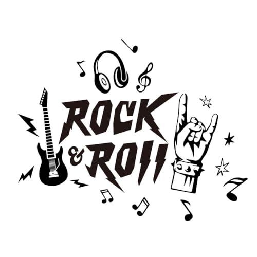 SUPERDANT Rock Resture Wandtattoo Rock & Roll Wandsticker Rock Instrument Vinyl Wandaufkleber Mit E Gitarre Einzigartiges Design Wandsticker zum Aufkleben Für Schlafzimmer Und Wohnzimmer SUPERDANT Rock Resture Wandtattoo Rock & Roll Wandsticker Rock Instrument Vinyl Wandaufkleber Mit E Gitarre Einzigartiges Design Wandsticker zum Aufkleben Für Schlafzimmer Und Wohnzimmer von SUPERDANT