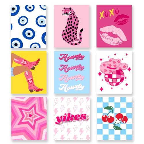 SUPERDANT Rosa Blaues Kunstposter Moderne Ästhetik Leinwanddrucke Poster Gepard Rote Lippen Wandposter Personalisierte Wandkunstdrucke Für Preppy Room Wohnzimmer Ungerahmt 9er Set SUPERDANT Rosa Blaues Kunstposter Moderne Ästhetik Leinwanddrucke Poster Gepard Rote Lippen Wandposter Personalisierte Wandkunstdrucke Für Preppy Room Wohnzimmer Ungerahmt 9er Set von SUPERDANT