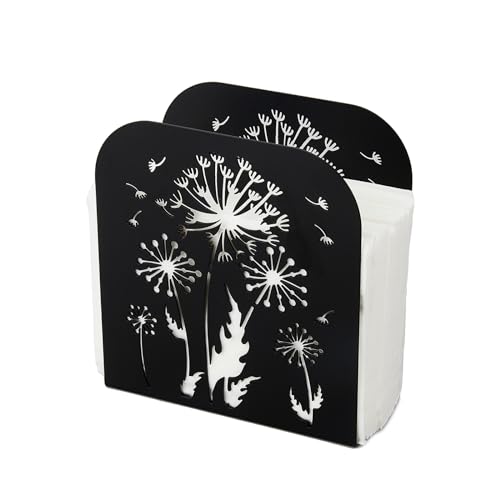 SUPERDANT Serviettenhalter Für Tische Löwenzahn Eisen Serviettenhalter Blume Freistehender Serviettenspender Tisch Taschentuchständer Rustikale Stoffserviettenhalter Für Küchenrestaurants von SUPERDANT