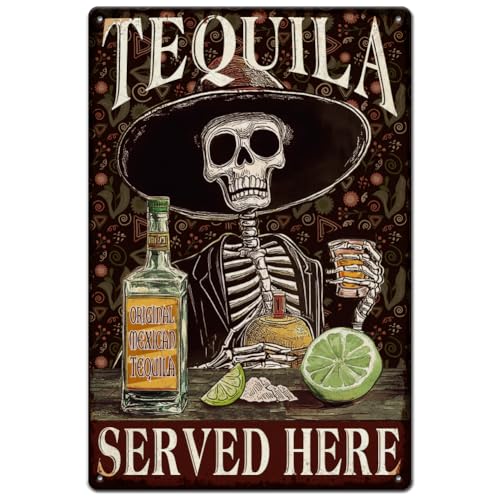 SUPERDANT Blechschild Tequila und Schädel Metallschild Dekoschild 30x20 cm Retro Blechschilder Dekoration Retro Schilder für Bars und Restaurants Geschenk SUPERDANT Blechschild Tequila und Schädel Metallschild Dekoschild 30x20 cm Retro Blechschilder Dekoration Retro Schilder für Bars und Restaurants Geschenk von SUPERDANT
