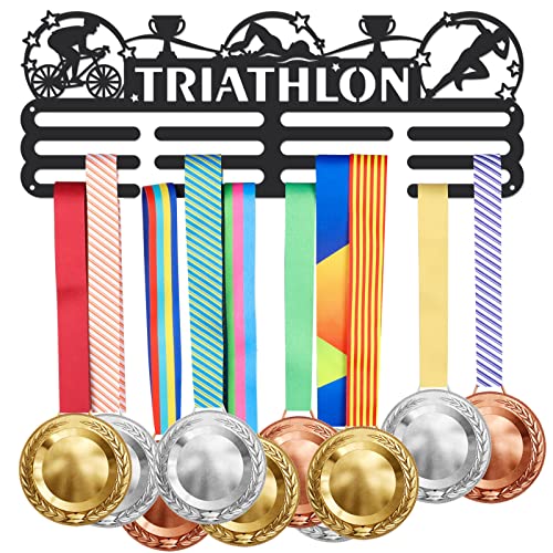 SUPERDANT Triathlon Medaillenhalter Sport Medaillen Display Schwarze Eisen Wandhaken Für Medaillenständer Wettkampf Medaillenhalter Wandaufhängung 40x15 cm Tragfähigkeit 10-15kg SUPERDANT Triathlon Medaillenhalter Sport Medaillen Display Schwarze Eisen Wandhaken Für Medaillenständer Wettkampf Medaillenhalter Wandaufhängung 40x15 cm Tragfähigkeit 10-15kg von SUPERDANT
