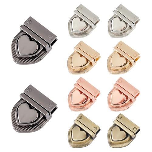 SUPERFINDINGS 10 Stück 5 Farben Herz Verschlüsse Zinklegierung Daumenverschluss Geldbeutelverschluss Taschenverschluss Druckverschluss Schnalle Taschenverschluss Herstellung von Zubehör SUPERFINDINGS 10 Stück 5 Farben Herz Verschlüsse Zinklegierung Daumenverschluss Geldbeutelverschluss Taschenverschluss Druckverschluss Schnalle Taschenverschluss Herstellung von Zubehör von SUPERFINDINGS