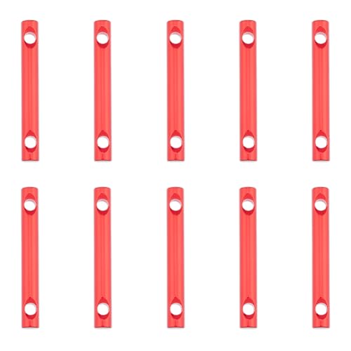 SUPERFINDINGS 10 Stück Aluminiumlegierung Seilspanner Zelt Seilspanner Rot Guyline Cord Fasteners Zelt Seil Adjusters Zelt Linie Cord für Camping Zubehör Wandern Outdoor von SUPERFINDINGS