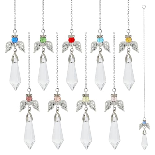 SUPERFINDINGS 10 Stück Schutzengel Sonnenfänger Regenbogenprismen Sonnenfänger 12.24cm Glas Sonnenfänger Prismen Regenbogenmacher Schutzengel Weihnachtsschmuck SUPERFINDINGS 10 Stück Schutzengel Sonnenfänger Regenbogenprismen Sonnenfänger 12.24cm Glas Sonnenfänger Prismen Regenbogenmacher Schutzengel Weihnachtsschmuck von SUPERFINDINGS