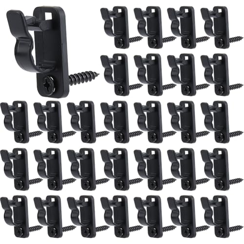 SUPERFINDINGS 100 Stück Outdoor String Light Clips String Light Hanger Hooks Outdoor Screw Hooks Black Weatherproof Cable Hanger Hook for Hanging Christmas Fairy Lights Holiday Party Decor SUPERFINDINGS 100 Stück Outdoor String Light Clips String Light Hanger Hooks Outdoor Screw Hooks Black Weatherproof Cable Hanger Hook for Hanging Christmas Fairy Lights Holiday Party Decor von SUPERFINDINGS
