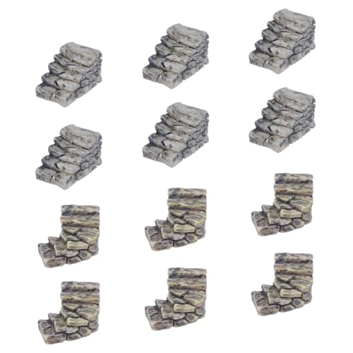 SUPERFINDINGS 12 Stück 2 Stile Miniatur Steintreppen Harzstufen Mini Steingarten Dekoration Chinesische Gartendekoration Mini Steingarten Dekoration für Landschaft Garten Veranda Yard Art Ornament SUPERFINDINGS 12 Stück 2 Stile Miniatur Steintreppen Harzstufen Mini Steingarten Dekoration Chinesische Gartendekoration Mini Steingarten Dekoration für Landschaft Garten Veranda Yard Art Ornament von SUPERFINDINGS