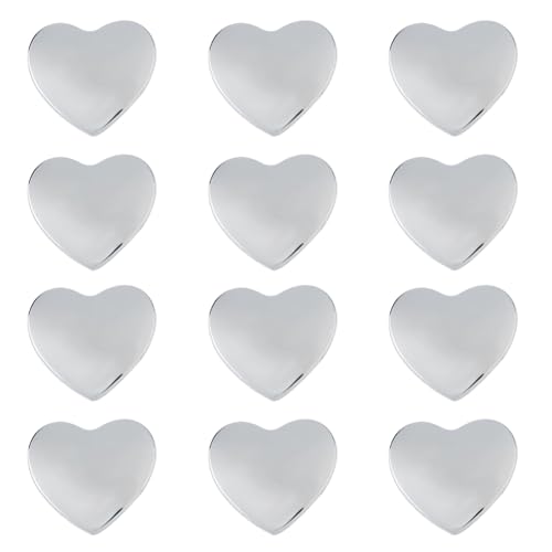 SUPERFINDINGS 12 Stück Autoaufkleber In Herzform Aus Metall Silberfarben 3D Autoemblem Legierung Selbstklebende Auto Logo Aufkleber Für Autodekor Stoßstange Fenster Laptops Gepäck Außenfenster SUPERFINDINGS 12 Stück Autoaufkleber In Herzform Aus Metall Silberfarben 3D Autoemblem Legierung Selbstklebende Auto Logo Aufkleber Für Autodekor Stoßstange Fenster Laptops Gepäck Außenfenster von SUPERFINDINGS