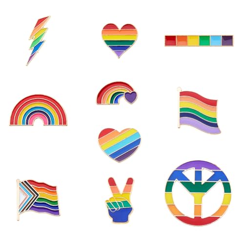 SUPERFINDINGS 13 Stück Pride Pin Regenbogen Pins Bulk LGBTQ Emaille Pins Lesbisch Schwul Anstecker Kragen Pin Clips Multishape Brosche Dekoration Pride Party Favors SUPERFINDINGS 13 Stück Pride Pin Regenbogen Pins Bulk LGBTQ Emaille Pins Lesbisch Schwul Anstecker Kragen Pin Clips Multishape Brosche Dekoration Pride Party Favors von SUPERFINDINGS