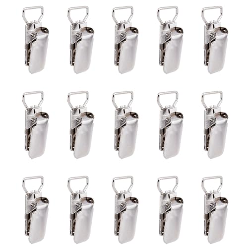 SUPERFINDINGS 15 Stück Robuste Eisen Teppichklammern Platin Metallklammer Zum Aufhängen von Teppichen 42x23mm Wandklammern Teppichgreifer Robuste Klammern Für Wandteppich Handtuch Schal von SUPERFINDINGS