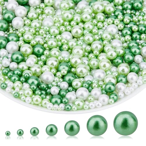 SUPERFINDINGS 1710 Stück Perlen Ohne Loch 7 Größen Weiß Grün Massenperlen 3~12mm Imitatperlen Verschiedene Größen Kunstperle Ohne Bohren Zum Basteln von Vasenfüllern Für Hochzeiten Tafelaufsätze SUPERFINDINGS 1710 Stück Perlen Ohne Loch 7 Größen Weiß Grün Massenperlen 3~12mm Imitatperlen Verschiedene Größen Kunstperle Ohne Bohren Zum Basteln von Vasenfüllern Für Hochzeiten Tafelaufsätze von SUPERFINDINGS