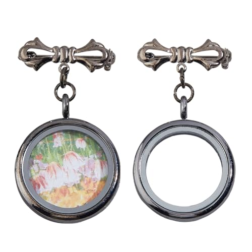 SUPERFINDINGS 2 Stück Hochzeitsstrauß Foto Charm Bouquet Foto Medaillon Charms Runde Braut Broschen Gunmetal Fliege Hochzeit Gedenkbroschen Pins Messing Rahmen Pin Brosche SUPERFINDINGS 2 Stück Hochzeitsstrauß Foto Charm Bouquet Foto Medaillon Charms Runde Braut Broschen Gunmetal Fliege Hochzeit Gedenkbroschen Pins Messing Rahmen Pin Brosche von SUPERFINDINGS