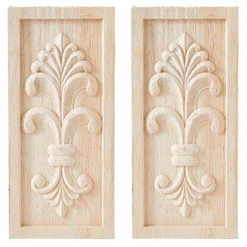 SUPERFINDINGS 2 x Gummi-Holzschnitz-Onlay-Applikation, Schnitz-Aufkleber, Ecken, europäischer Stil, Handwerk, Zentrum, Blume, lange Applikation für Tür, Schrank, Bett, Kleider, Tür, Schrank SUPERFINDINGS 2 x Gummi-Holzschnitz-Onlay-Applikation, Schnitz-Aufkleber, Ecken, europäischer Stil, Handwerk, Zentrum, Blume, lange Applikation für Tür, Schrank, Bett, Kleider, Tür, Schrank von SUPERFINDINGS
