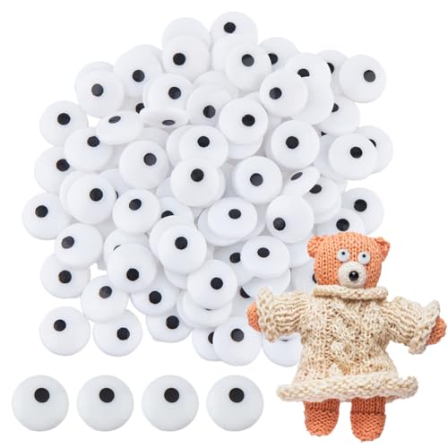 SUPERFINDINGS 200 Stück 12mm Augen Cabochons Augen Kacheln Flach Runde Augen Schwarz Weiß Sicherheitsaugen Flatback Amigurumi Augen für Puppe Teddybär Häkeln SUPERFINDINGS 200 Stück 12mm Augen Cabochons Augen Kacheln Flach Runde Augen Schwarz Weiß Sicherheitsaugen Flatback Amigurumi Augen für Puppe Teddybär Häkeln von SUPERFINDINGS