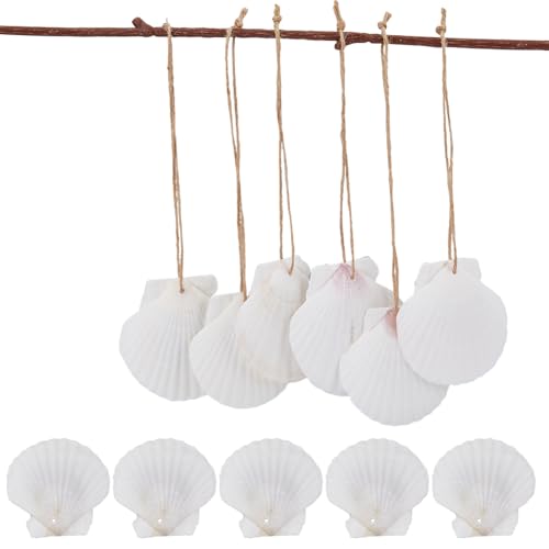 SUPERFINDINGS 24 Stück 2 Größen Muschel Strand Weihnachtsschmuck Hängende Schnur Muscheln Hängedekoration Perforation Jakobsmuscheln Mit Seil Für Hochzeit Geburtstag Basteln Weihnachtsbaum SUPERFINDINGS 24 Stück 2 Größen Muschel Strand Weihnachtsschmuck Hängende Schnur Muscheln Hängedekoration Perforation Jakobsmuscheln Mit Seil Für Hochzeit Geburtstag Basteln Weihnachtsbaum von SUPERFINDINGS