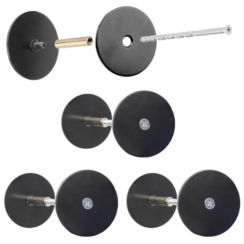 SUPERFINDINGS 4 Set Türlochfüllplatten Aus Stahl Schwarze Türloch Abdeckplatte Riegel Abdeckplatte Mit Verbindungsschrauben Zur Reparatur von Türen 2" SUPERFINDINGS 4 Set Türlochfüllplatten Aus Stahl Schwarze Türloch Abdeckplatte Riegel Abdeckplatte Mit Verbindungsschrauben Zur Reparatur von Türen 2" von SUPERFINDINGS