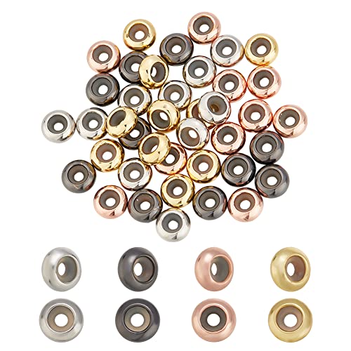 SUPERFINDINGS 40 Stück 7mm Stopper Perlen mit Gummi innen Messing Schieber Perlen 4 Farben Einstellbare Schieber Klammern Runde Perlen Positionierung Spacer Perlen, Loch:2mm SUPERFINDINGS 40 Stück 7mm Stopper Perlen mit Gummi innen Messing Schieber Perlen 4 Farben Einstellbare Schieber Klammern Runde Perlen Positionierung Spacer Perlen, Loch:2mm von SUPERFINDINGS