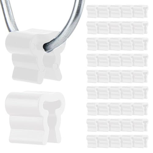SUPERFINDINGS 50 STK. Kunststoff Pegboard Stopper In Weiß Inventar Kontrollclips 12.5x11.5mm Zubehör von ClipStrip Für Den Einzelhandelsregal Schmuck Displayständer von SUPERFINDINGS